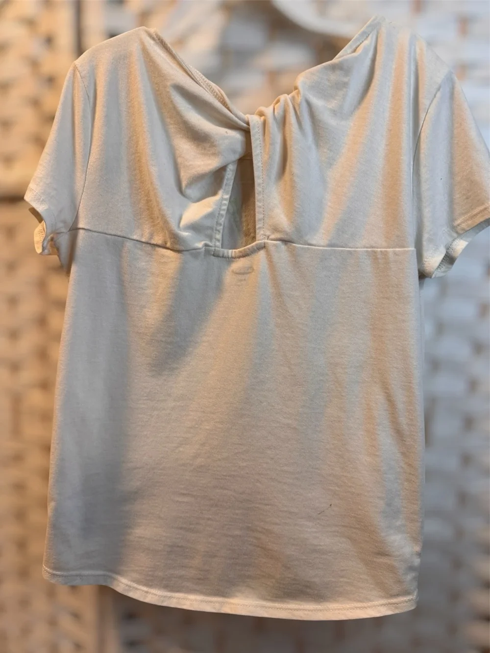 Old Navy White Tee with Multicolor Sequin 